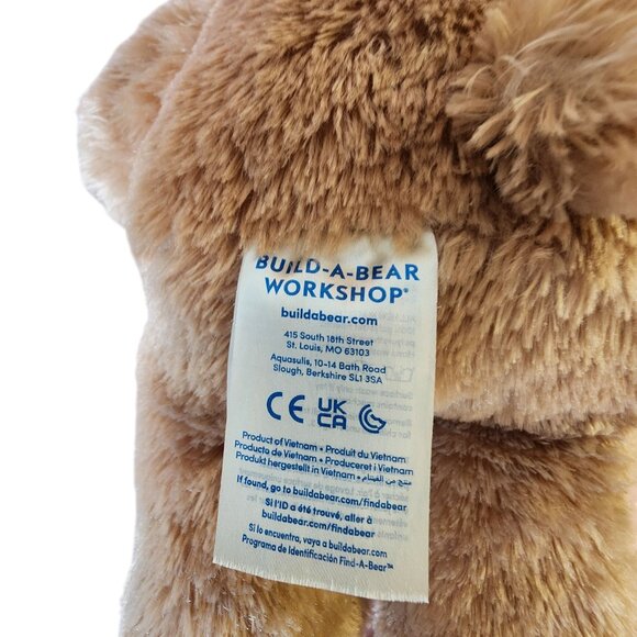 Build-A-Bear Workshop Furry Brown Teddy Bear Plush Toy - Picture 3 of 3